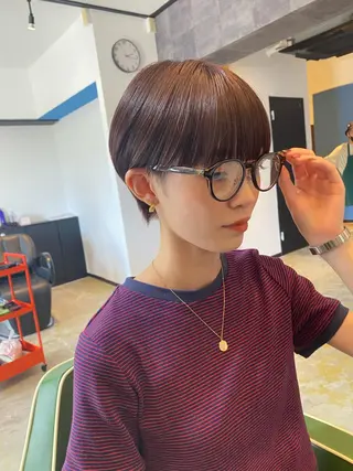 ショート カラー 広島/ボブ/レイヤー 🌿‬wakabaのヘアスタイル