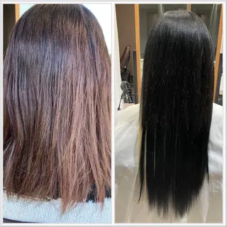 ミディアム エクステブリーチ矯正 griFFicaのヘアスタイル