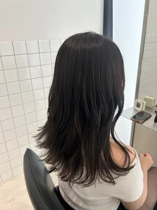 セミロング カラー GO TODAY所属・ハイトーン/小顔 カット/Ayumuのヘアスタイル