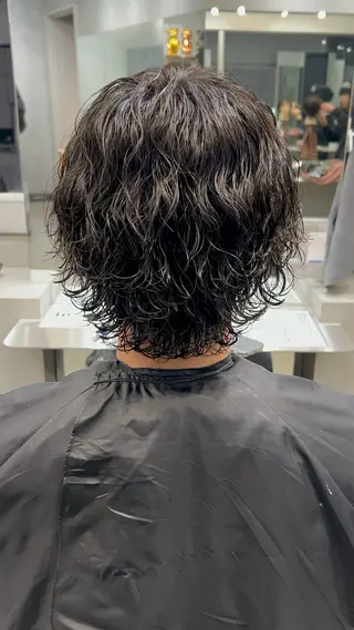 パーマ メンズ 藤平海音/fifth PARKのヘアスタイル