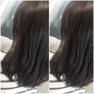 ミディアム カラー オリーブ透明感カラー 表参道/MIKUのヘアスタイル