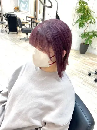 ショート カラー くさかみさき🌼暖色 /耳つぼ/オタク🌼のヘアスタイル