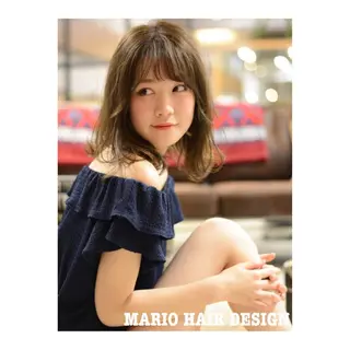 ミディアム カラー 竹嶌 健吾のヘアスタイル