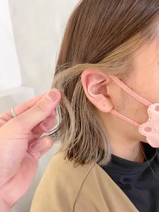 ミディアム カラー 川本 裕🌿のヘアスタイル