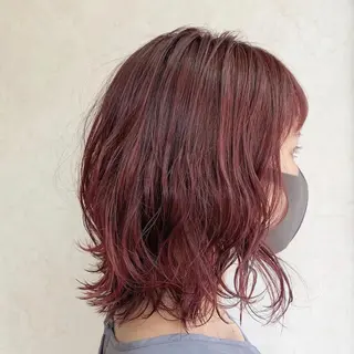 ミディアム カラー 韓国ヘア /男女❄️ 細江 美紅のヘアスタイル