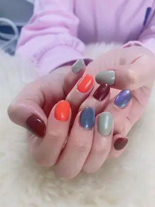 ミディアム 💜MIYA nail川崎店のネイルデザイン