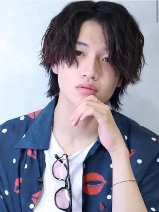 ショート パーマ メンズ 外国人風カラー職人 レオのヘアスタイル