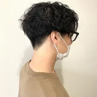 ショート パーマ メンズ 永野 正芳のヘアスタイル