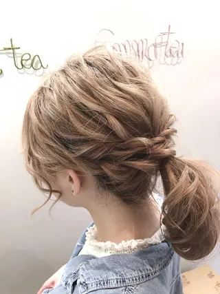 ロング カラー ヘアアレンジ 伊藤 しずくのその他イメージ