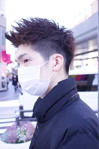 ショート パーマ メンズ 大泉 和也のヘアスタイル