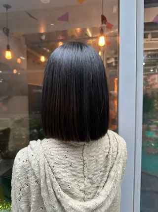 ミディアム 酸性ストレート/艶髪 /縮毛/sara❄️のヘアスタイル