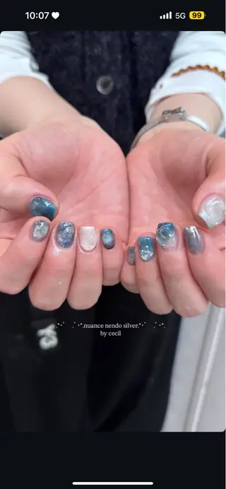 ネイル GRANDE大須 Cecil💜のネイルデザイン