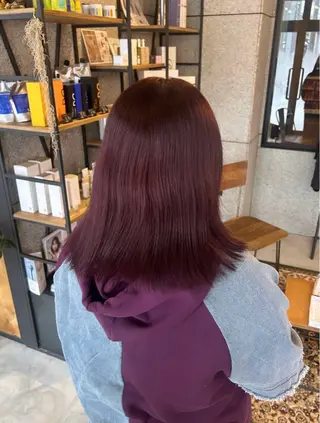 セミロング カラー linda tela所属・ジャニオタ美容師🤍 yuiのヘアスタイル