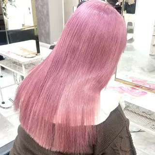 ロング カラー パーマ ヘアアレンジ メンズ キッズ ✨艶ハイトーン/ 💗モモ໒꒱のヘアスタイル