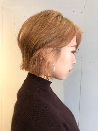 ミディアム カラー ZOA classic hair所属・東 みのりのヘアスタイル