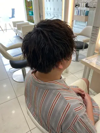 ミディアム パーマ 🫧ふくだ りな 🕊のヘアスタイル