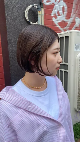 ショート カラー F-card所属・shiga mariaのヘアスタイル