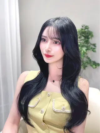 ロング カラー 韓国ヘア/レイヤー/ 顔まわり/りょーとのヘアスタイル