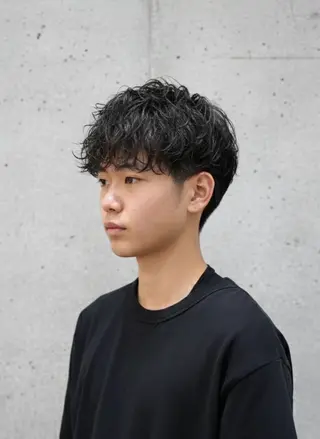 ショート パーマ メンズ 上質メンズスタイル /石川瑠青のヘアスタイル