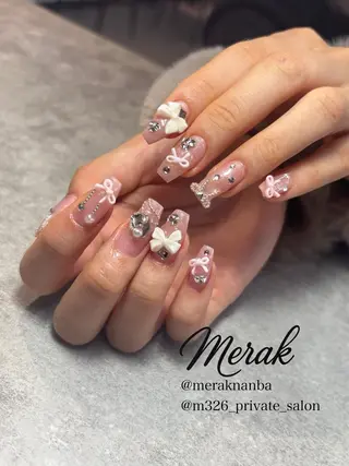 ネイル nagaoフィルイン パラジェル長さだしのネイルデザイン