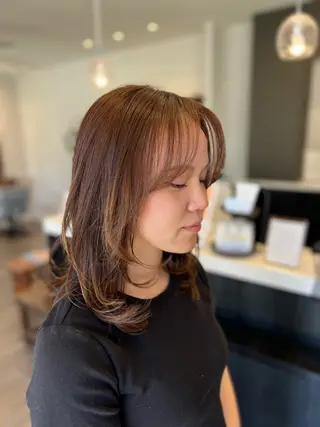 ミディアム shampoo hair salon所属・🫧レイヤー/透明感 カラー/Ryukaのヘアスタイル