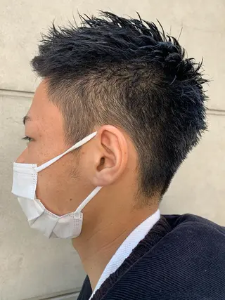 メンズ Asti blanche所属・ブリーチなしWカラー /地毛風/小林凪沙のヘアスタイル