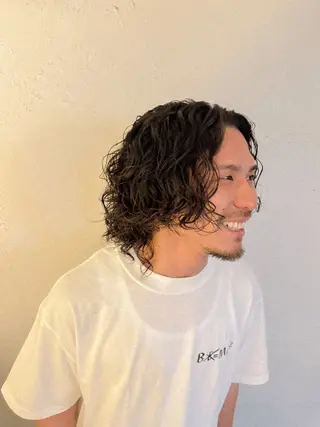 ミディアム パーマ メンズ 💈メンズ特化💈 TASUKUのヘアスタイル