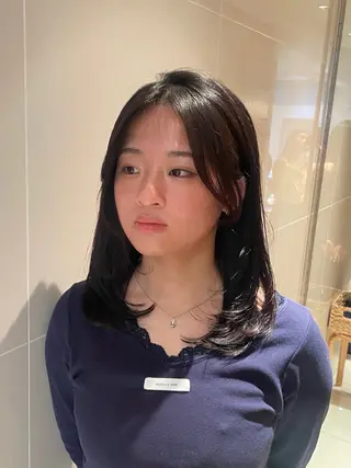 ミディアム 縮毛矯正/レイヤー 🌙児玉光瑠のヘアスタイル