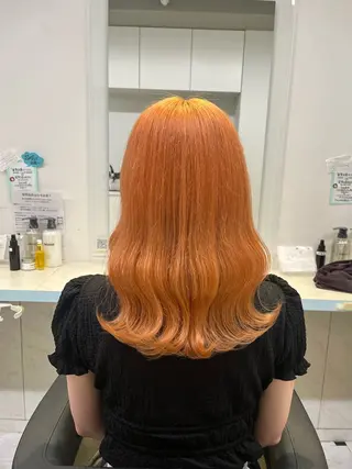 ミディアム カラー ブリーチカラー 🩵MIZUKIのヘアスタイル