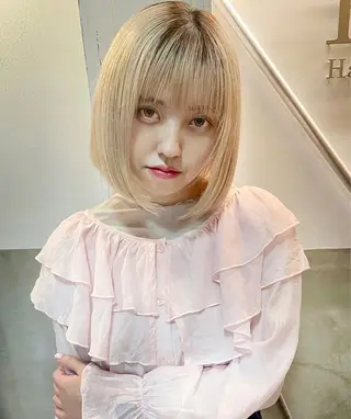 ショート カラー レイヤーカット/ 縮毛矯正/ミサキ💐のヘアスタイル