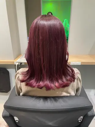 ミディアム カラー 髪質改善/透明感カラ ー/Ayana 🍒のヘアスタイル