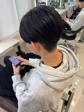 ショート メンズ パーマ/ハイトーン /吉田眞のヘアスタイル