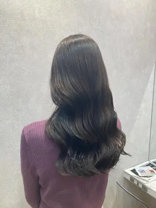 ロング パーマ ボブ縮毛矯正 韓国レイヤーRINAのヘアスタイル