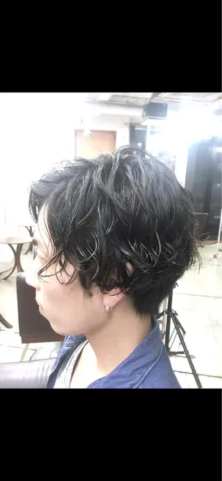 ショート パーマ メンズ QuAx所属・久保 未知留のヘアスタイル