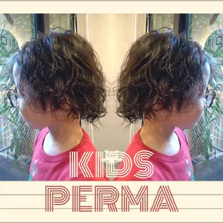 パーマ キッズ GR 髪質改善トリートメント×ヘッドスパ【ジーアール】所属・🌺中村🌺毎日楽し くなる髪をご提案✨のヘアスタイル