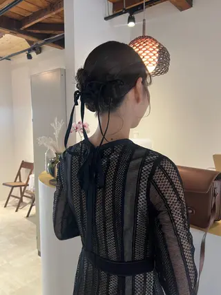 ロング ヘアアレンジ io濱川 遥のヘアスタイル