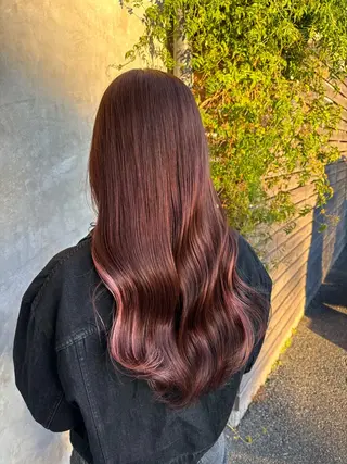 ロング カラー 石川 舞のヘアスタイル