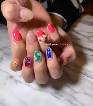 ネイル ﾈｲﾙﾙｰﾑﾘｯｶ 𝐦𝐚𝐲𝐮のネイルデザイン