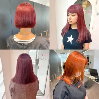 カラー 莉乃/縮毛矯正/髪質 改善/艶カラーのヘアスタイル