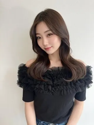 ロング カラー ヘアアレンジ 透明感爆モテカラー Hitoshiのヘアスタイル