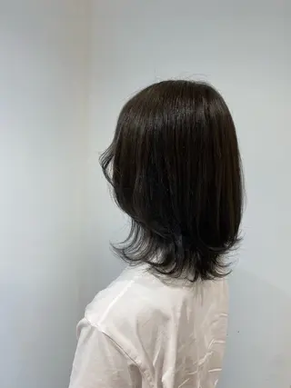 ミディアム カラー カットモデル 🦋‪熊田 史織のヘアスタイル