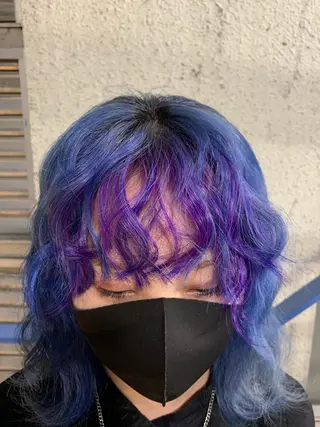 カラー white.所属・white.梅田 デザインカラー🦄のヘアスタイル