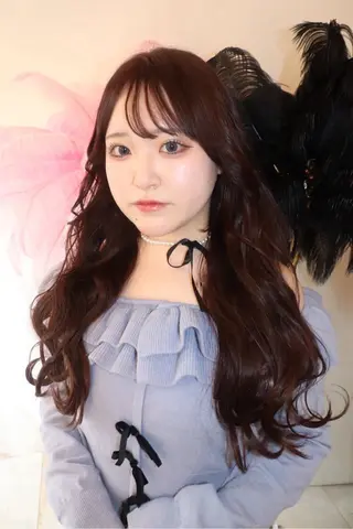 ロング カラー ヘアアレンジ @kyoniyy KYONIのヘアスタイル