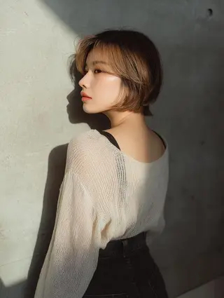 ショート カラー ブリーチお任せ🫧 tokute高円寺のヘアスタイル