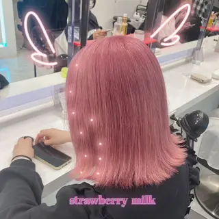 ロング カラー 𝘳𝘺𝘰𝘬𝘢 髪質改善／ブリーチのヘアスタイル