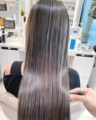 セミロング カラー 髪質改善/縮毛矯正 /カラー/篠塚菜々子のヘアスタイル