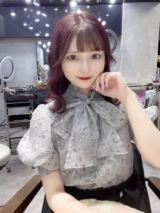 セミロング カラー ヘアアレンジ ar+ ❤︎ maiのヘアスタイル