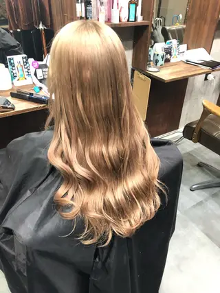 セミロング 下妻 カラーエクステ難波のヘアスタイル