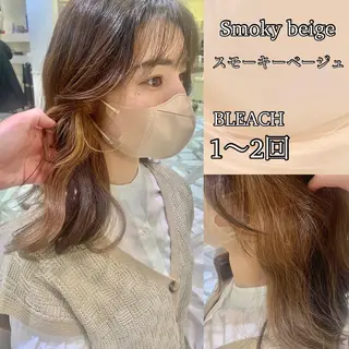 セミロング カラー パーマ ヘアアレンジ メンズ キッズ ネイル マツエク・マツパ アイブロウ 《褒められる》 透明感カラー/小嶋のヘアスタイル