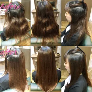 ロング パーマ ブリーチ縮毛矯正/ デサキ ショウヘイのヘアスタイル